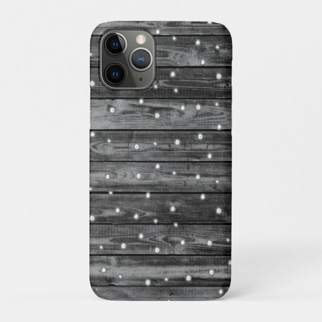 Funda De Case-Mate Para iPhone Textura de grano de madera (Reverso)