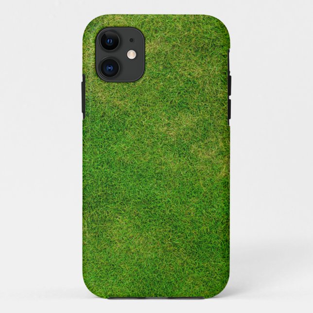 Funda De Case-Mate Para iPhone Textura de hierba verde (Reverso)