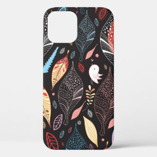 Funda Para iPhone 12 Textura de hoja de otoño