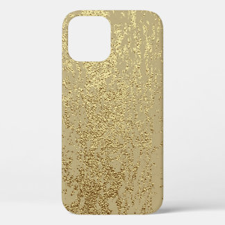 Funda Para iPhone 12 Textura de hueso de oro para crear efecto angustia