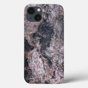 Funda Para iPhone 13 Textura de la roca de la naturaleza rosácea