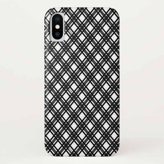 Funda De Case-Mate Para iPhone Textura de las rayas (Reverso)