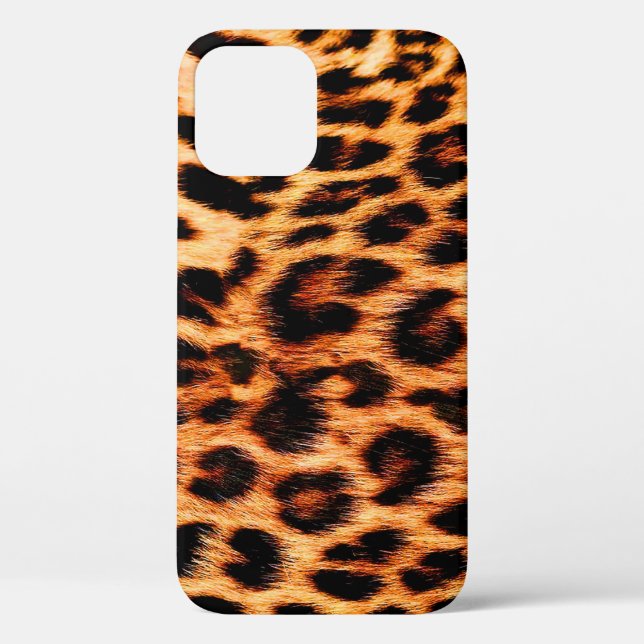Funda De Case-Mate Para iPhone Textura de leopardo, patrón de animales africanos  (Reverso )