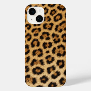 Funda Para iPhone 14 De Case-Mate textura de leopardo piel cuero estampado animal pa
