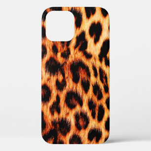 Funda Para iPhone 12 Textura de leopardo sin foco, piel de leopardo, an
