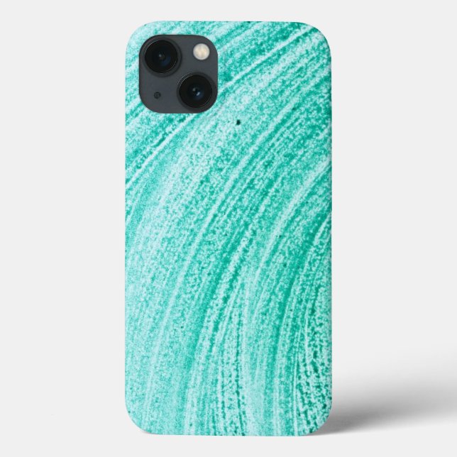 Funda De Case-Mate Para iPhone textura de línea curva de pincel de color de agua (Reverso)