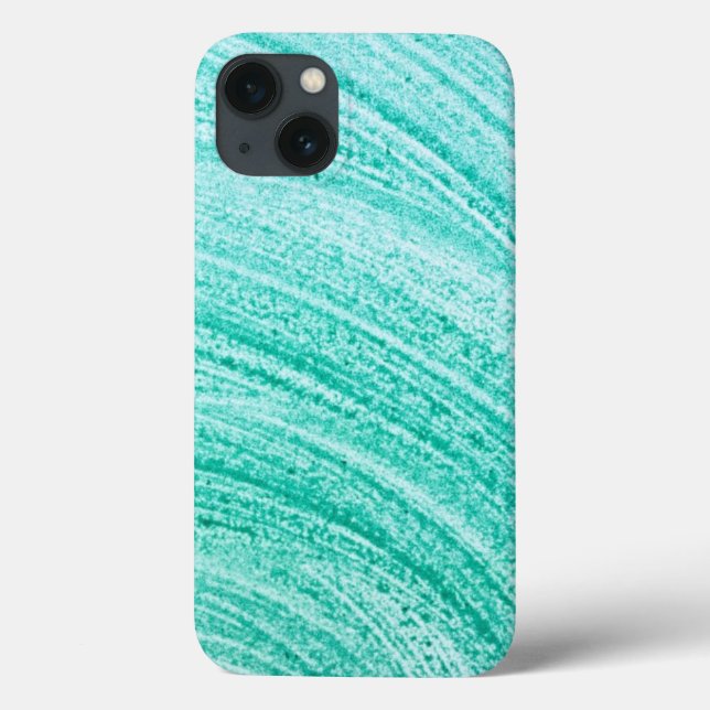 Funda De Case-Mate Para iPhone textura de línea curva de pincel de color de agua (Reverso)