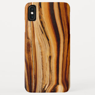 Funda Para iPhone XS Max Textura de maletero de árbol de pino de Bristlecon