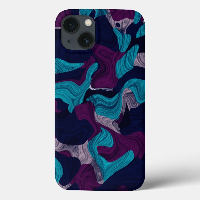 Funda De Case-Mate Para iPhone Textura de mármol abstracta (Reverso)