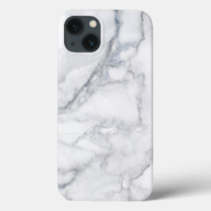 Funda Para iPhone 13 Textura de mármol blanco