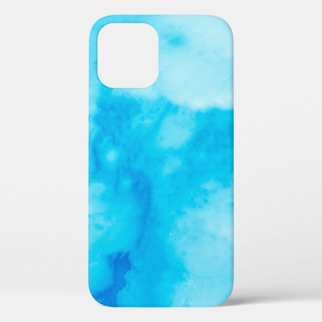 Funda De Case-Mate Para iPhone Textura de mármol blanco azul con patronabst natur (Reverso )