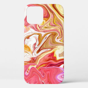 Funda Para iPhone 12 Textura de mármol colorida y sin soldadura, patrón