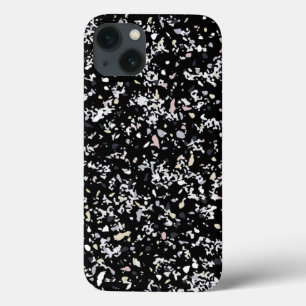 Funda Para iPhone 13 Textura de mármol negra