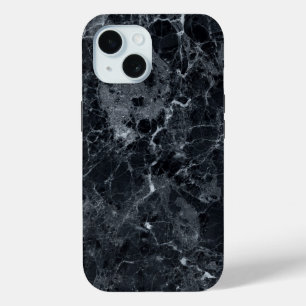 Funda Para iPhone 15 Textura de mármol negro