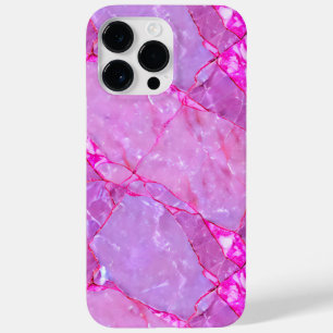 Funda Para iPhone 14 Pro Max De Case-Mate Textura de mármol rosa, efecto de mármol