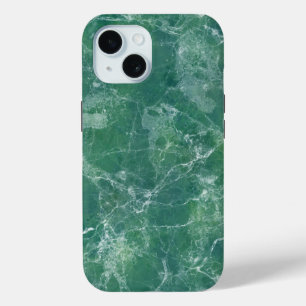 Funda Para iPhone 15 Textura de mármol verde