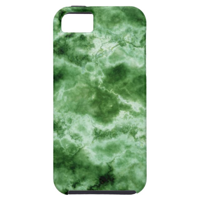 Funda De Case-Mate Para iPhone Textura de mármol verde (Atrás)