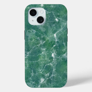 Funda Para iPhone 15 Textura de mármol verde