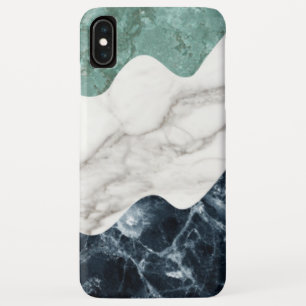 Funda Para iPhone XS Max Textura de mármol verde negro