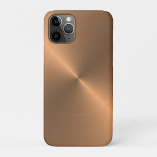 Funda Para iPhone 11 Pro Textura de metal realista genial cobre pulido