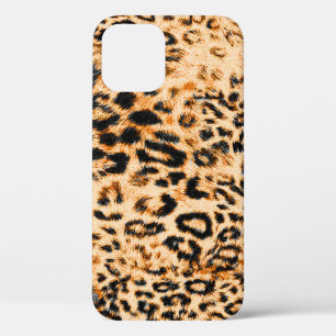 Funda Para iPhone 12 Textura de piel de leopardo, patrón de leopardo