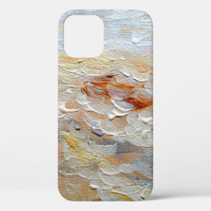 Funda Para iPhone 12 Textura de pinturas de aceite, fondo de arte fino,