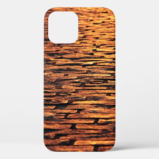 Funda De Case-Mate Para iPhone Textura de tierra de adoquines (Reverso )