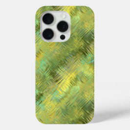 Funda Para iPhone 15 Pro Textura de vidrio amarillo citrino