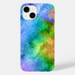Funda Para iPhone 14 De Case-Mate Textura de vidrio azul de Topaz mística