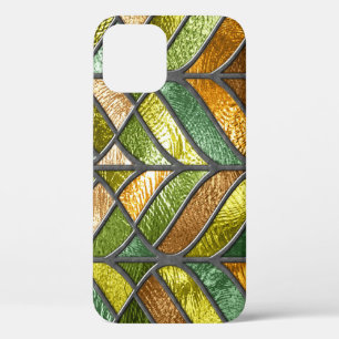 Funda Para iPhone 12 Textura de vidrio manchado: Colorida elegancia 3D.
