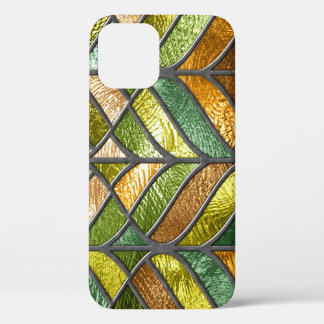 Funda Para iPhone 12 Textura de vidrio manchado: Colorida elegancia 3D.