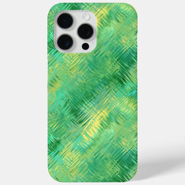 Funda De Case-Mate Para iPhone Textura de vidrio verde esmeralda (Reverso )