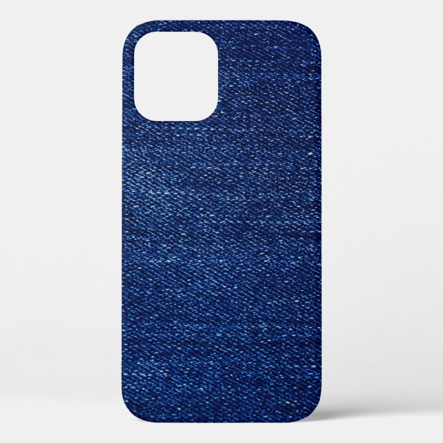 Funda De Case-Mate Para iPhone Textura del fondo de tela de jeans denim (Reverso )