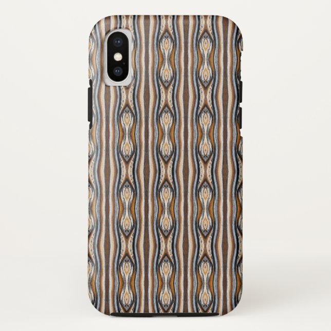 Funda De Case-Mate Para iPhone Textura del nudo de grano de madera (Reverso)