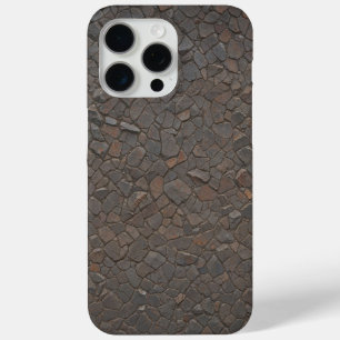 Funda Para iPhone 15 Pro Max Textura del rock natural del mosaico de piedra mar