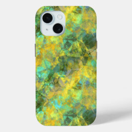 Funda Para iPhone 15 Textura derrumbada de oro