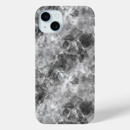 Funda Para iPhone 15 Mini Textura en bruto de carbón vegetal