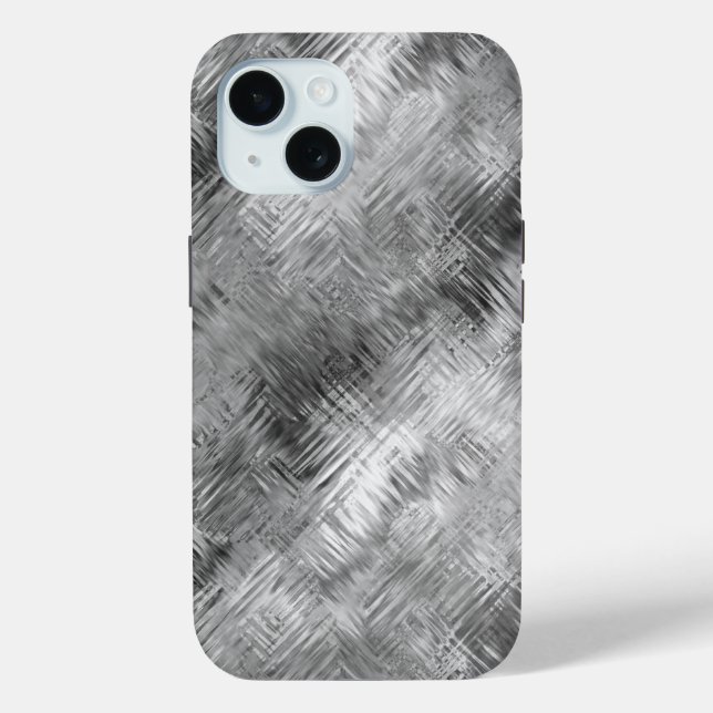 Funda De Case-Mate Para iPhone Textura grisácea Hematita (Reverso )