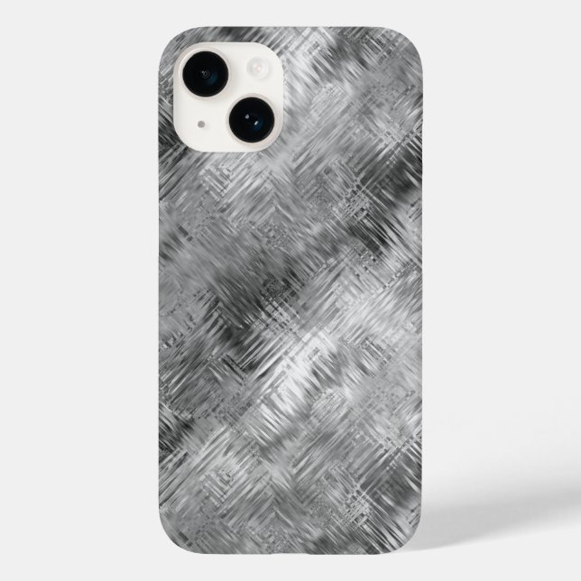 Funda De Case-Mate Para iPhone Textura grisácea Hematita (Reverso )