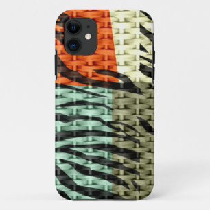 Funda Para iPhone 11 Textura incolora de piel animal de cebra