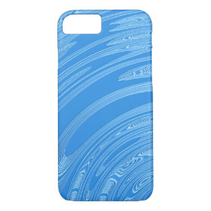 Funda Para iPhone 8/7 textura metálica azul abstracta