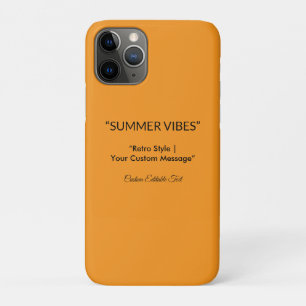 Funda Para iPhone 11 Pro Textura Naranja Retro – Arte de Vibraciones Verani