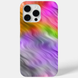 Funda Para iPhone 15 Pro Max Textura ondulada con orquídea púrpura