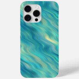 Funda Para iPhone 15 Pro Max Textura ondulada de hidrangea azul