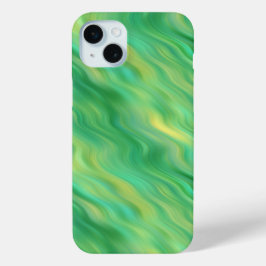 Funda Para iPhone 15 Mini Textura ondulada verde pino