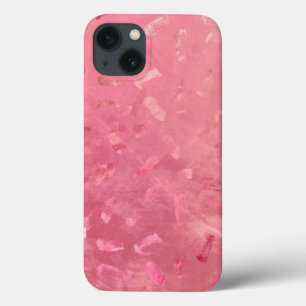 Funda Para iPhone 13 Textura Purpurina de imitación de oro rosa rosa
