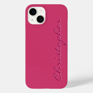 Funda Para iPhone 14 De Case-Mate Textura radial rosa personalizada 15
