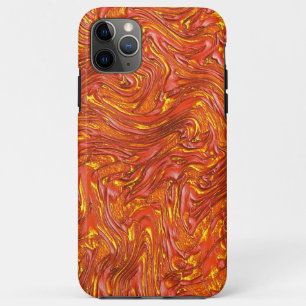 Funda Para iPhone 11 Pro Max Textura roja clara y vívida con tonos amarillos