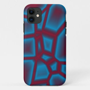 Funda Para iPhone 11 textura roja y azul