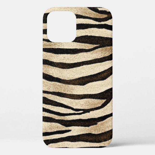 Funda De Case-Mate Para iPhone Textura sin soldadura de la piel del tigre (Reverso )